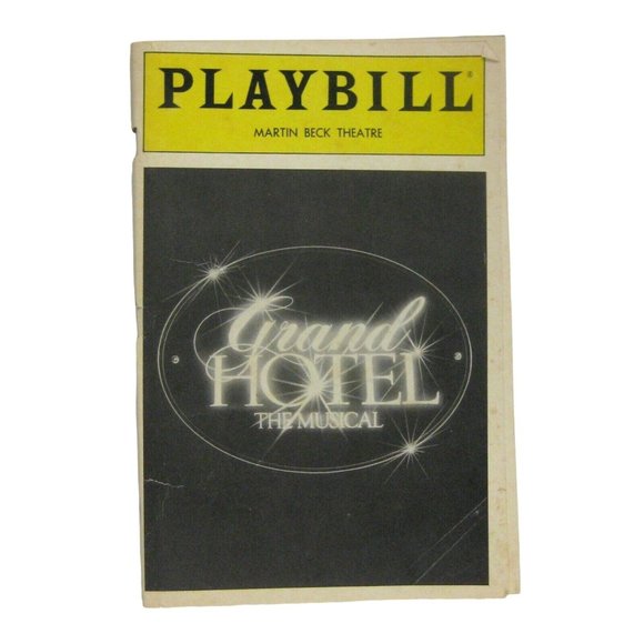 Grand Hotel Playbill 1990 Kathi Moss Liliane Montevecchi Ticket Musical Movie - Picture 2 of 11